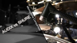 Drum Microphone Comparison Audix vs Shure [upl. by Sesylu]