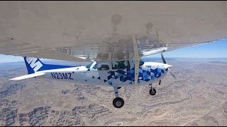 Cross Country Over The Grand Canyon  MzeroA Flight Training [upl. by Huskamp]