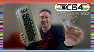 THE C64  HOW TO LOAD GAMES from a USB Drive on THE NEW C64 [upl. by Ahsilad]