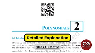 Polynomials Class 10 Chapter 2 Full Chapter NCERT explanation [upl. by Aube]