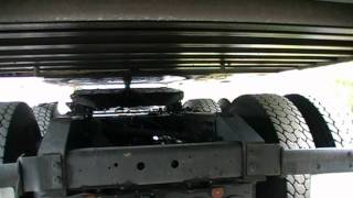 How to unhook a Semi trailer from a tractor [upl. by Eilagam]