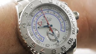 Rolex Yachtmaster II White GoldPlatinum 116689 Chronograph Rolex Watch Review [upl. by Kussell785]