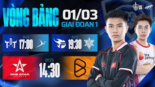 1S vs BOX  TDT vs BSS  FPT vs SPN  GĐ1  ABBEN ENERGY ĐTDV MÙA XUÂN 2025  0103 [upl. by Adnoyek]