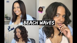 How To Beach Wave Curls  Natural Hair [upl. by Nolie]