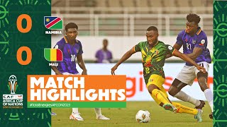 HIGHLIGHTS  Namibia 🆚 Mali TotalEnergiesAFCON2023  MD3 Group E [upl. by Drageruaeb]