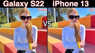 Samsung Galaxy S22 VS iPhone 13 Camera Comparison [upl. by Ardnod794]