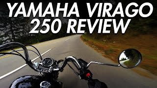 Yamaha Virago 250 Review  Best Beginner Cruiser Motorcycle  LIFE OF BRI [upl. by Veejar641]