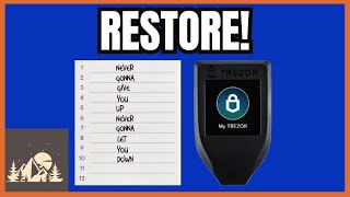 Restore your Trezor Model T from Recovery Phrase [upl. by Thacher]