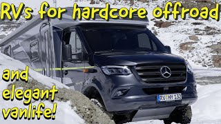 Hymer 4x4 CrossOver RVs for hard core offroading and elegant vanlife [upl. by Lanuk]