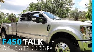 2019 FORD F450 OUR NEW TOW VEHICLE WITH BIG TRUCK BIG RV [upl. by Olenka737]