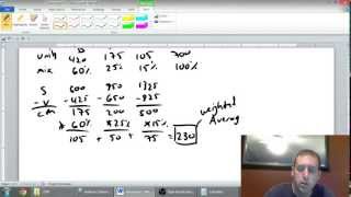 Cost Volume Profit Analysis  Part 4  MultiProduct CVP  Management Accounting [upl. by Drawets351]