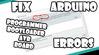 Fix For Some Arduino Programmer Bootloader Board Errors [upl. by Carr]