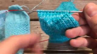 Scatterby Socks TAAT Toe Up Part 3  The Heel Flap amp Turn [upl. by Osber]