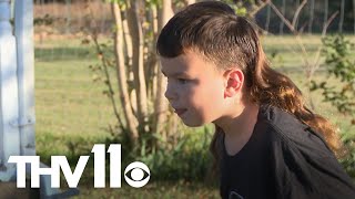 8yearold has the best mullet in America [upl. by Annoyt502]