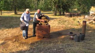 Making Biochar and Charcoal with the Brick Chimney Kiln [upl. by Neil]