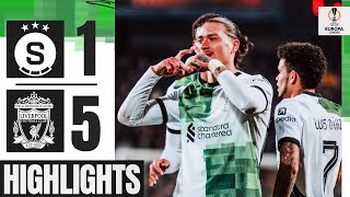 Darwin Nunez Double  Sparta Prague 15 Liverpool  Highlights [upl. by Dagall822]