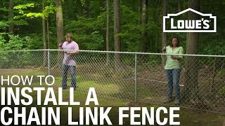 How to Install a Chain Link Fence [upl. by Aihsak]