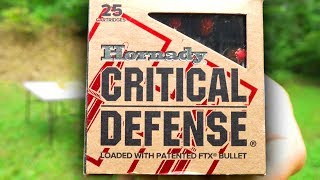 Hornady CRITICAL DEFENSE Ballistics Gel Tests [upl. by Airitak562]