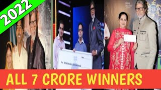 Kaun Banega Crorepati winner list  7 crore winners  kaun banega crorepati [upl. by Ecnarwal102]