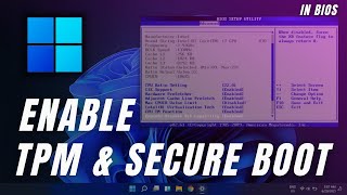 How to Enable TPM amp Secure Boot in Windows 11 2024 Easy Guide [upl. by Hanah]