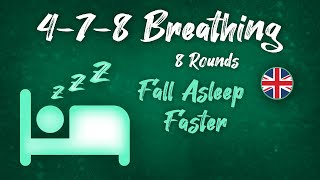 Guided 478 breathing  easy breathing technique to fall asleep quickly  8 rounds [upl. by Sukul]