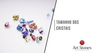 Como identificar o tamanho dos cristáis  Artstones [upl. by Anneirda]