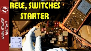 RELE Y SWITCHES DEL STARTER o motor de arranque Tips de diagnostico [upl. by Aehsa50]