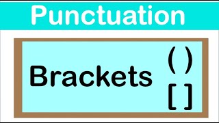 PARENTHESES amp SQUARE BRACKETS  English grammar  How to use punctuation correctly [upl. by Bathsheeb]