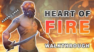 HEART OF FIRE amp Ashen Curse COMPLETE Walkthrough  All Commendations ► Sea of Thieves [upl. by Carolynne]