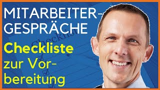 Perfekte Mitarbeitergespräche amp Jahresgespräche Checkliste zur Vorbereitung [upl. by Berard]