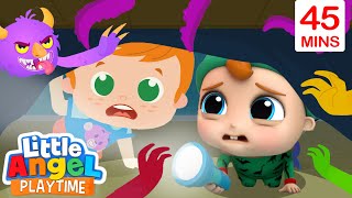 Monsters In The Dark  More  Little Angel Kids Songs amp Nursery Rhymes [upl. by Uahsoj]