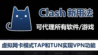 详解Clash两种翻墙模式：普通代理和虚拟网卡（TAP模式和TUN模式），实现真正的VPN模式，可替代sstap，同时支持SSR和V2ray节点订阅！ [upl. by Tjaden]