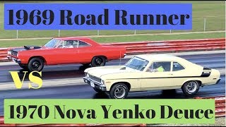 1969 Road Runner 440 vs 1970 Nova Yenko Deuce  Pure Stock Drag Race [upl. by Metah597]