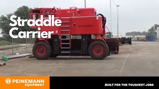 Straddle Carrier  Peinemann Equipment [upl. by Aprilette710]