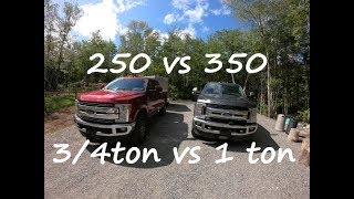 250 VS 350 34 TON VS 1 TON WHAT TO BUY [upl. by Nolyaj]