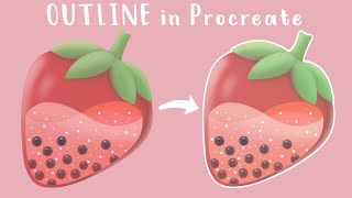 How To Outline Drawing in Procreate Tutorial  Procreate for beginners [upl. by Mackay]