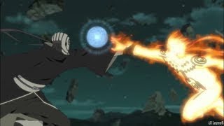 Naruto Rasengan Breaks Obito Mask Kakashi Guy Naruto Vs Obito [upl. by Rivalee]