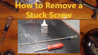 How to Remove a Stuck Screw [upl. by Sateia]