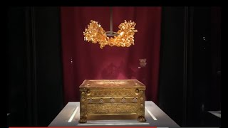 Royal Tombs of Aigai or Vergina Golden Larnax with quotSun of Verginaquot  Vergina Greece  ECTV [upl. by Retxed]