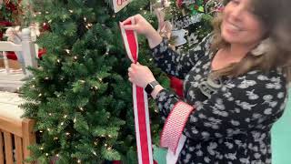 How to add ribbon into your Christmas tree with Anna at Dee’s in Louisville [upl. by Aelram]