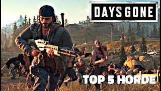 Days Gone  Horde Combat Gameplay Top 5 Horde [upl. by Melloney]