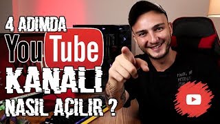 4 Adımda YouTube Kanalı Nasıl Açılır [upl. by Ludvig]