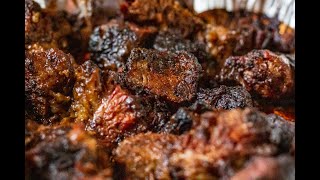 Smoked BBQ Brisket Burnt Ends [upl. by Noyar]