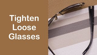 How to Tighten Loose Screws on Glasses [upl. by Anotyal]