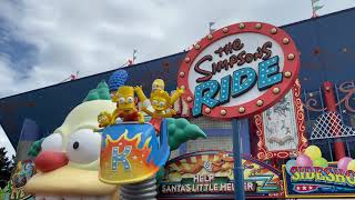 The Simpsons Ride FULL EXPERIENCE Universal Studios Florida Universal Orlando [upl. by Deva]