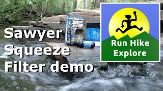 Sawyer Squeeze Filter demo tips and tricks [upl. by Attalie]