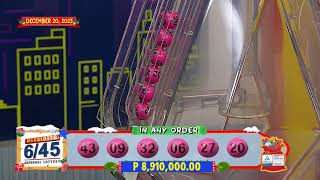 LIVE PCSO 900 PM Lotto Draw  December 20 2023 [upl. by Enoval307]