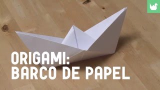 Cómo hacer un barco de papel  Origami [upl. by Linson]