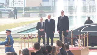 Ceremonija svečanog dočeka predsednika Republike Kazahstan [upl. by Assirec]