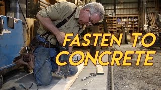 How to Fasten to Concrete [upl. by Bernarr568]